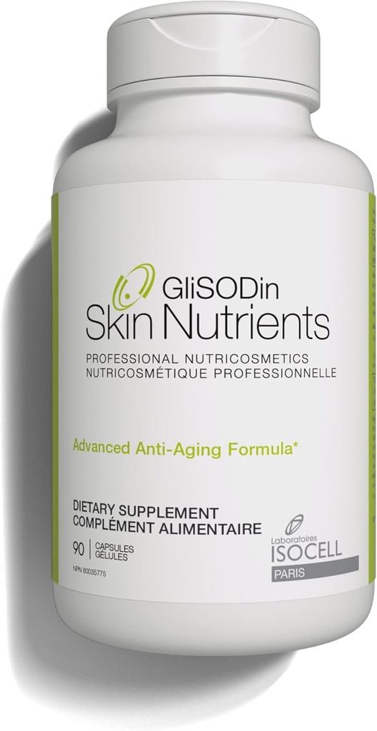 GlisODin Anti-Geaging – Δερματικά Συμπληρώματα Με βάση το GlisODin® και ενυδατικά Συστατικά - Κλινικά Αποδεδειγμένα για να βοηθήσει την επίτευξη περισσότερων Radiant Δέρμα και να βελτιώσει την εμφάνιση των ρυτίδων - 90 κάψουλες