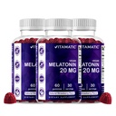Vitamatic Melatonin 20 mg Gummies for Adults, 30 Servings - 60 Χορτοφαγικά Gummies - Μη-Habit Forming Συμπλήρωμα
