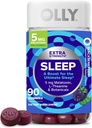 OLLY Extra Strength Sleep Gummy 5 mg Melatonin, L-Theanine, Chamomile, Lemon Balm Extracts, Sleep Aid, BlackBerry Flavor - 90 Count