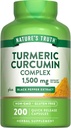 Nature's Truth Turmeric Curcumin Complex | 1500mg | 200 Capsules | with Black Pepper Extract | Non-GMO & Gluten Free Supplement