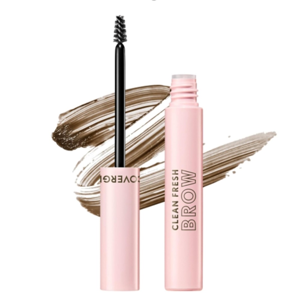 CoverGirl Clean Fresh Brow, 500 Medium Brown, Gel φρυδιών, Long-Lasting, Vegan Formula, Natural Looking, Εύκολο στην εφαρμογή, Δεν μουτζούρα, 0.18oz