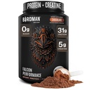 Falcon Performance Vegan Protein Powder, 31g Protein, 5g Creatine, 5g BCAA, Probiotics, Electrolytes, Προ προπόνηση, χαμηλή υδατάνθρακες, ζάχαρη δωρεάν & χωρίς γαλακτοκομικά, Plant Based Chocolate Protein -19 μερίδες