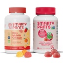 SmartyPants Kids Multivitamin Gummies and Probiotic Immion Bundle: Omega 3 Fish Oil (EPA/DHA), Vitamin D3, C, Vitamin B12, B6, Digestive & Immune Support Supplement (30 Day Supply)