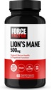 Force Factor Lion’s Mane Supplement Capsules, Memory & Focus Supplement, Supports Nerve Health & Cognitive Function, Made with 100% Fruiting Body, Vegan, No Gelatin, Non-GMO, 60 Vegetable Capsules