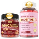 Χωρίς ζάχαρη NAVIS 1Pack Maca Root Filled Gummies & 2Pack Myo-Inositol & D-Chiro Inositol Gummies