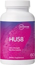 Microbiome Labs HU58 Bacillus Subtilis Probiotics for Women and Men - Υψηλή ισχύς Spore Probiotic for Digestive Health & Immune Support - Καθημερινή κάψουλες με 10 δισεκατομμύρια CFU (60 κάψουλες)