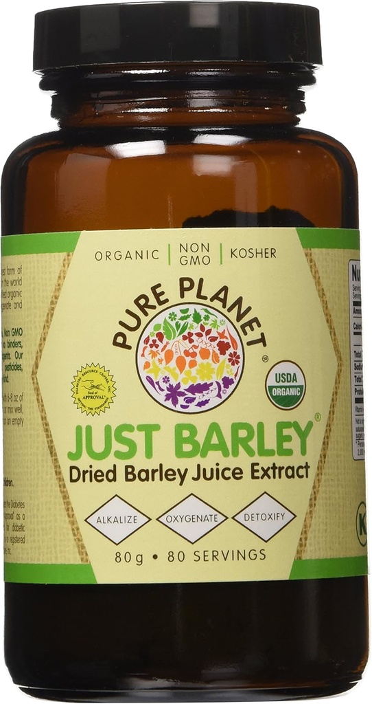 Pure Planet Just Barley Organic Powder - 80 Μερίδες, 2 συσκευασίες