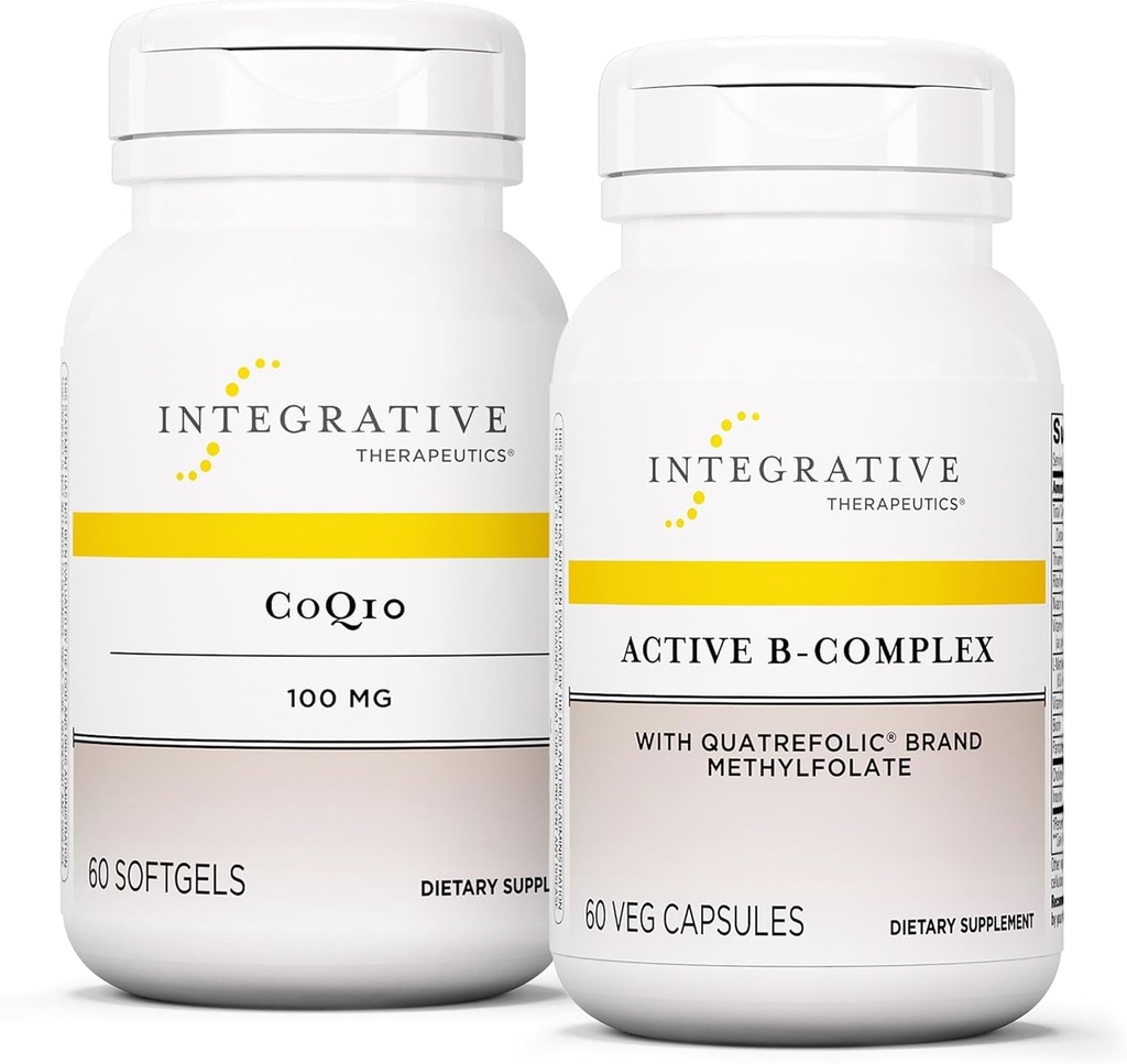 Integrative Θεραπευτική Δέσμη με Ενεργό B-Complex, 60 Κάψουλες & CoQ10 (100mg), 60 Softgels - Ενεργό B-Complex για την Υποστήριξη Ενέργειας Μεταβολισμού* - CoQ10 για την Υποστήριξη της Καρδιάς & Εγκεφαλικής Υγείας*