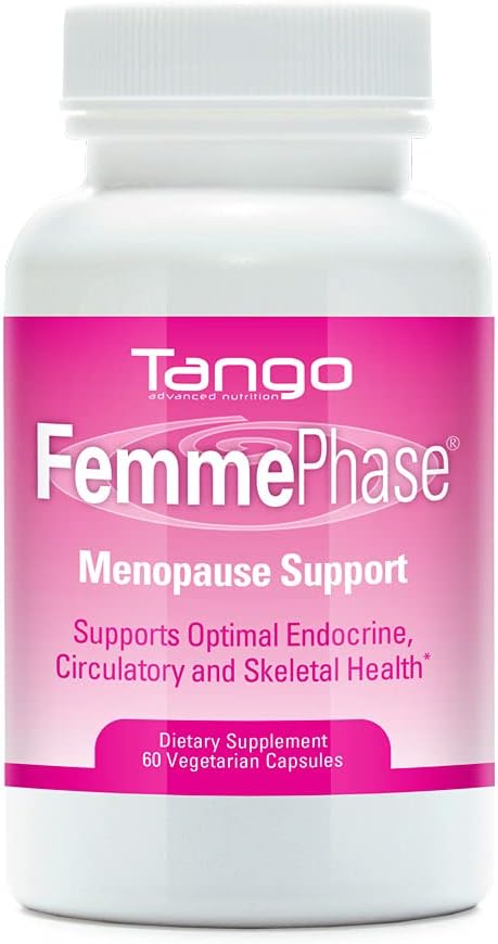 FemmePhase Advanced Εμμηνόπαυση Υποστήριξη Φόρμουλα: All-Φυσικό συμπλήρωμα βοτάνων για Hot Flashs, Cramps, Κόπωση, Νυχτερινές Ιδρώσεις, και αλλαγές Mood (60 κάψουλες χορτοφάγων)