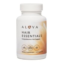 Alaya Hair Essentials - Συμπλήρωμα μαλλιών με βιοτίνη, κερατίνη, φολικό οξύ, βιταμίνη Β12, Β6 - Lab Tested - Χωρίς γλουτένη - 30 ημέρες προσφοράς