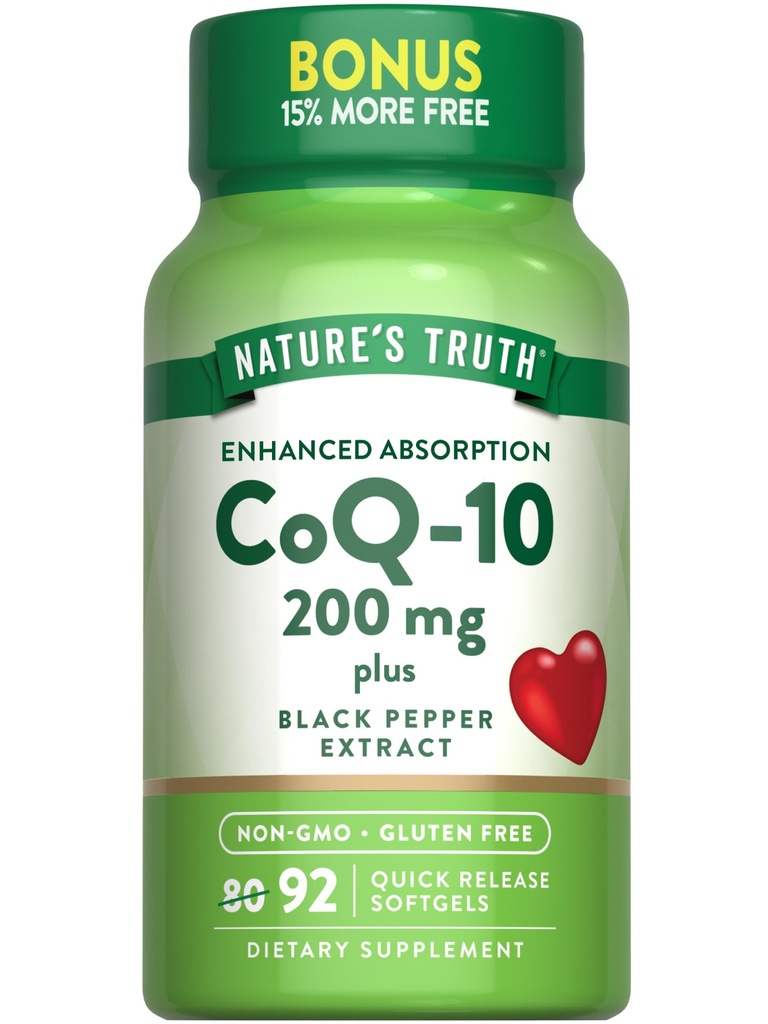 Nature's Truth CoQ10 200 mg Softgels 