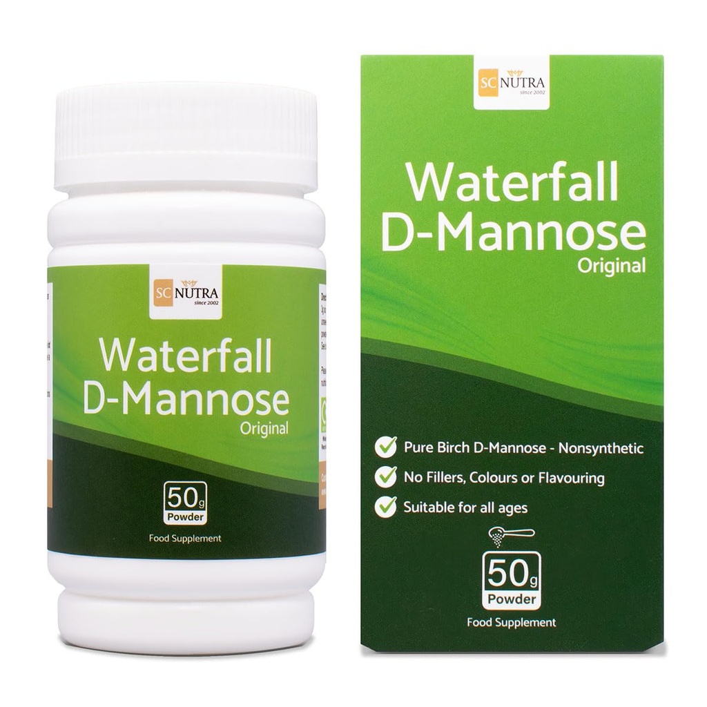 Καταρράκτης D-Mannose Powder - 100% Pure D-Mannose Powder Φυσικά προέρχεται από Birch - Δεν ένα μείγμα - Δωρεάν από Bulking Agent, Fillers & Cranberry - 50g / 1.76oz