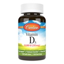 Carlson - Βιταμίνη D3, 10000 IU (250 mcg), Συμπληρώματα Βιταμίνης D, Οστική & Ανοσολογική Υποστήριξη, Βιταμίνη D3 Softgels, Υγεία της Καρδιάς, Χωρίς Γλουτένη Καψάκια Βιταμίνης D, 120 Softgels