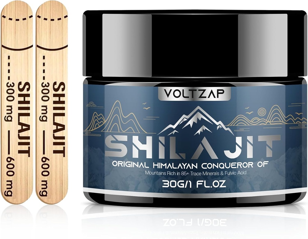 Shilajit Pure Himalayan Organic Resin: Maximum Potency Natural Organic Shilajit Resin with 85+ Support Metabolism Immune System
