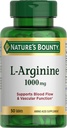 Bounty L-αργινίνη της φύσης 1000mg για την υποστήριξη της ροής του αίματος και της αγγειακής λειτουργίας – Μη ΓΤΟ, Χωρίς γλουτένη, 50 δισκία