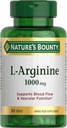 Bounty L-αργινίνη της φύσης 1000mg για την υποστήριξη της ροής του αίματος και της αγγειακής λειτουργίας – Μη ΓΤΟ, Χωρίς γλουτένη, 50 δισκία
