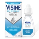 Ανακουφιστικό ξηρού ματιού Visine All Day Comfort Λιπαντικό Οφθαλμικές σταγόνες για έως 10 ώρες άνεσης, ξηροφθαλμία σταγόνες με πολυαιθυλένιο Glycol, 0,5 fl. oz