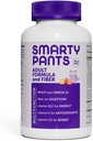 SmartyPants Fiber Supplement & Multivitamin for Men & Women: Πολυβιταμίνη Fiber Gummies with Vitamin D3, C, Vitamin B12, B6, A, K & Zinc, Omega 3 Fish Oil (EPA/DHA), Biotin, 180 Count (30 Day Supply)