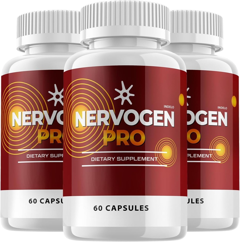 (3 Pack) Nervogen Pro Κάψουλες, Nervogen Pro για Νευροπάθεια Κάψουλες, Nervogen Pro Advanced Formula Dietary Supplement, Βιταμίνη C Ψευδάργυρος Ενισχυμένη - Nervogen Pro Κριτικές (180 Κάψουλες)