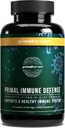 Primal Harvest Primal Immune Defense 10-in-1 Immune Defense Supplement: with 7 Billion CFU Probiotics, Zinc, Vitamins C, B6, D3, K2 - Immune Boosters for Adults 60 Capsles (1 Pack)
