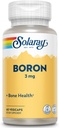 Solaray Boron Citrate 3mg | Herb Base | Healthy Bones, Brain Function & Joint Support | Enhanced Absorption | 60 VegCaps