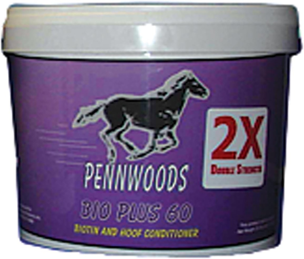 PENNWOODS EQUINE PRODUCTS 120743 2X Bio Plus 60 Double Strength Horse Supplement, 4 lb