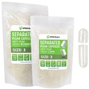 XPRS Nutra Vegan Μέγεθος 3 χωριστές κάψουλες- 1000 μετρητές Premium κενές κάψουλες χωρίζονται σε τσάντες - Καθαρίστε τις κενές κάψουλες - Χάπια για συμπλήρωμα DIY πλήρωσης
