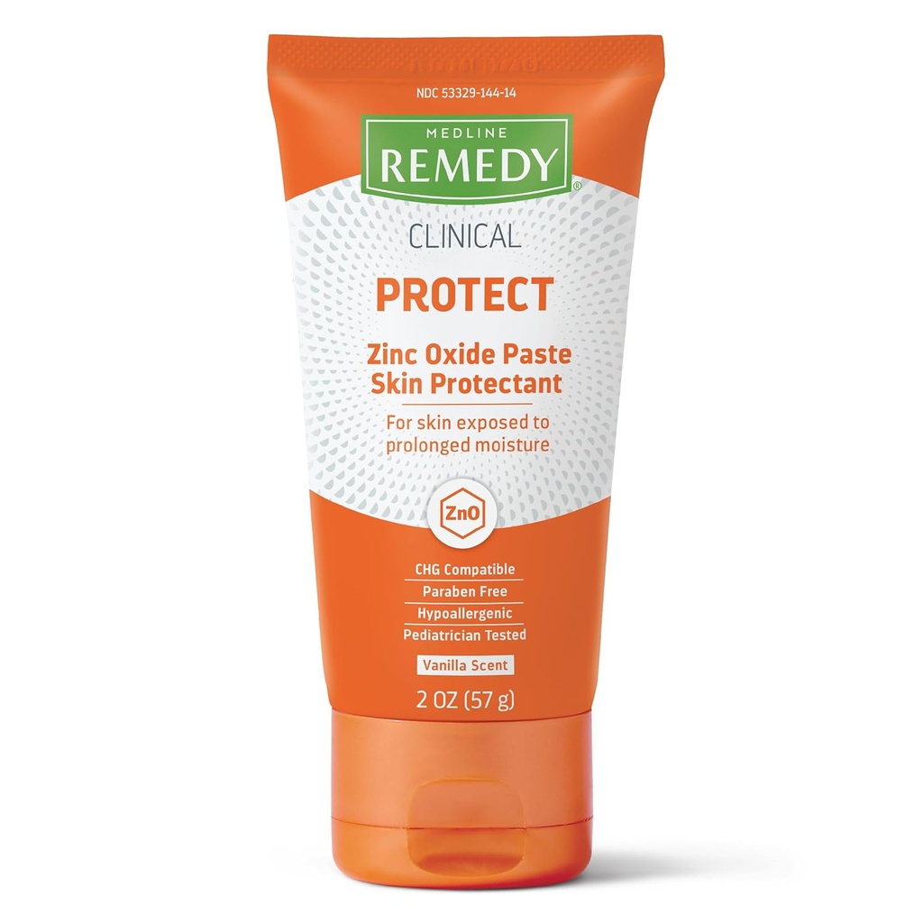 Medline Remedy Κλινική Οξείδιο του ψευδαργύρου Επικόλληση Προστατευτικό του δέρματος (2 oz Tube), Vanilla Scent, Κρέμα Εξανθήματος της πάνας, Φροντίδα Ακράτειας, Προστασία Υγρότητας, Paraben Δωρεάν, Hypoallergenic, Ενήλικες, Παιδιά