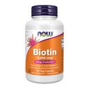 NOW Foods by Now Βιοτίνη Παραγωγή ενέργειας 5000 mcg- 120 Vcaps