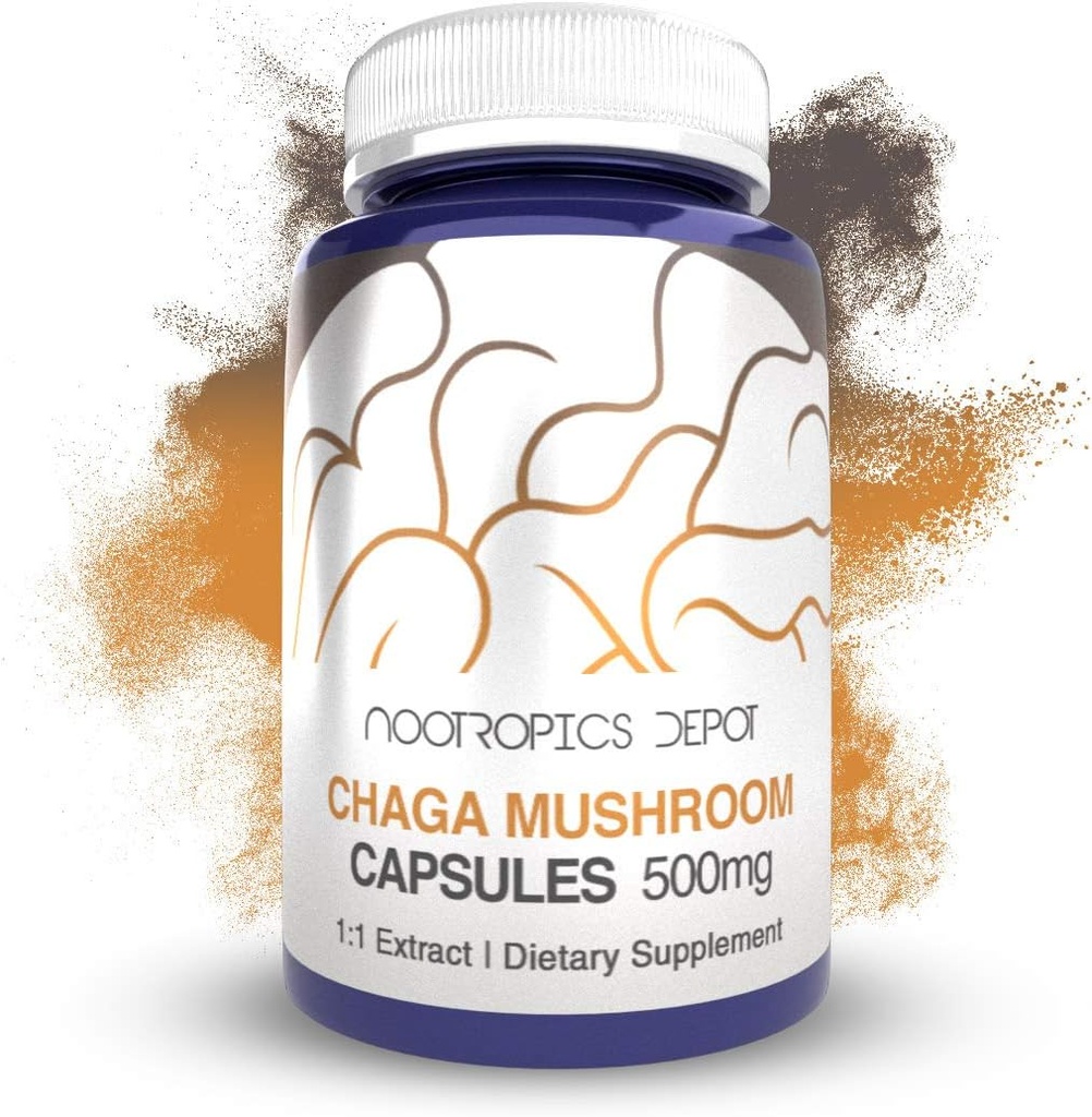 Nootropics Depot Chaga Mushroom Κάψουλες 500mg 