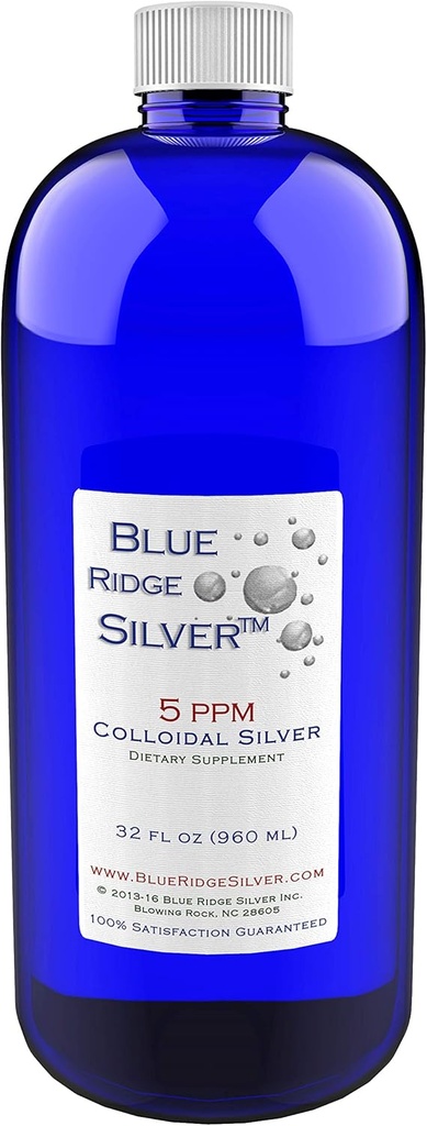 5 ppm 32 oz Colloidal Silver Natural Immune Support Health Supplement