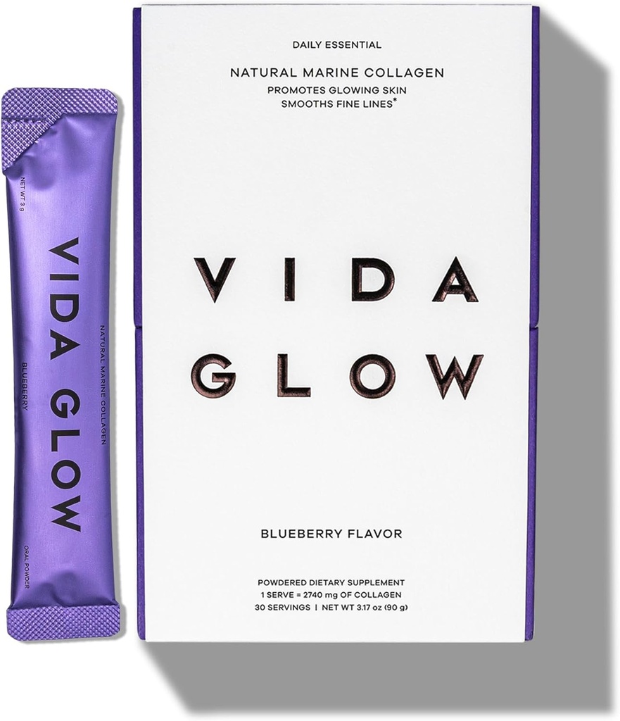 Vida Glow Marine Collagen Σκόνη Σακάκια Βατόμουρο