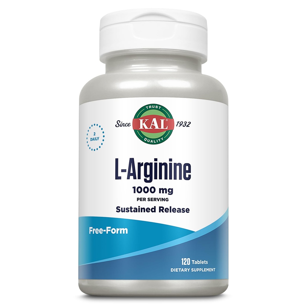 KAL 1000 Mg L- αργινίνη δισκία, 120 μέτρα