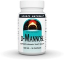 Source Naturals D-Mannose, Potent Urinary Tract & Bladder Health Support*, 500mg - 30 Capsules