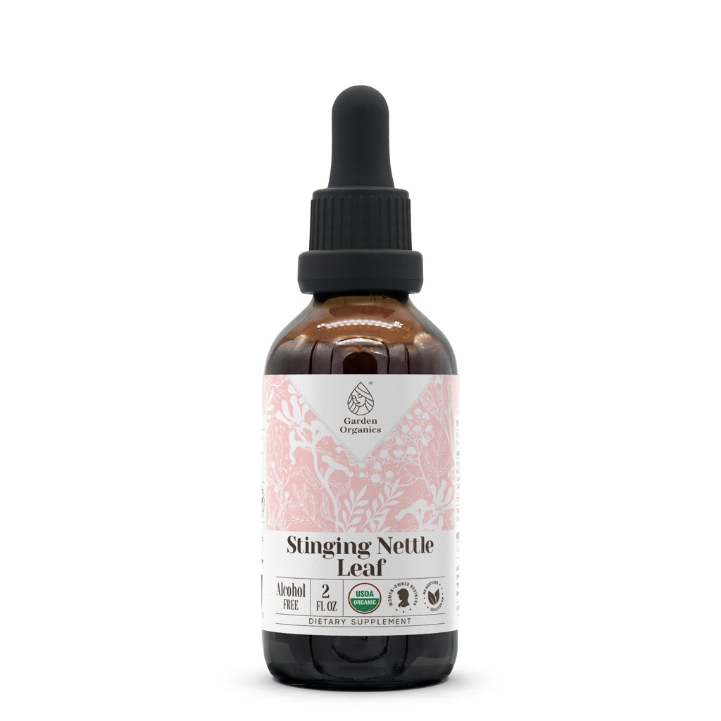 Stinging Nettle Leaf USDA Organic Alcohol-Free Extract | Dietary Supplement, High-Potency Tincture | Natural Certified Organic Stinging Nettle (Urtica Dioica) Dried Leaf (2 oz)