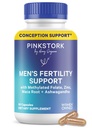 Blue Stork Fertility Συμπληρώματα για τους άνδρες - Υποστηρίζει Conception για τον - Άνδρες προγεννητικές βιταμίνες με Maca Root, Ashwagandha, Folate, B12 - Sperm Heath, Drive, κινητικότητα - 60 κάψουλες