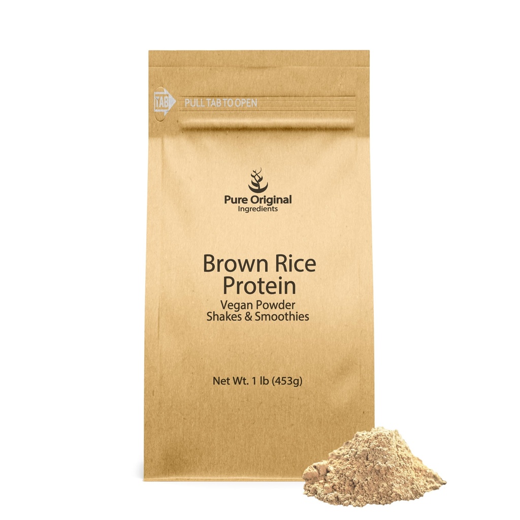 ΑΡΩΜΑ ΑΡΧΙΚΑ ΣΥΣΤΑΤΙΚΑ Brown Rice Vegan Protein Powder (1 lb) Sprited Brown Rice, Gluten Free, Shakes & Smoothies