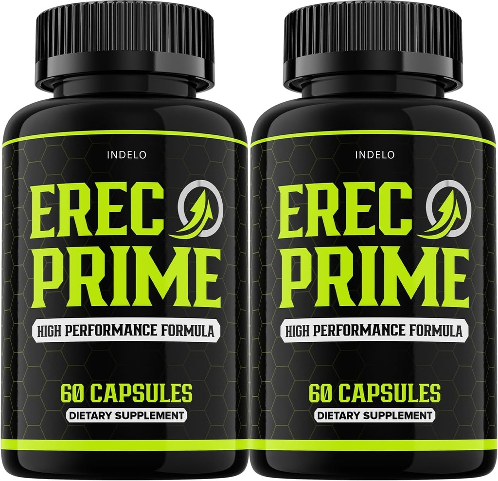 (2 Pack) ErecPrime Pills for Men, Erec Prime High Performance Supplements, Erec Prime Advanced Formula, ErecPrime Reviews, ErecPrime24 (120 Capsules)