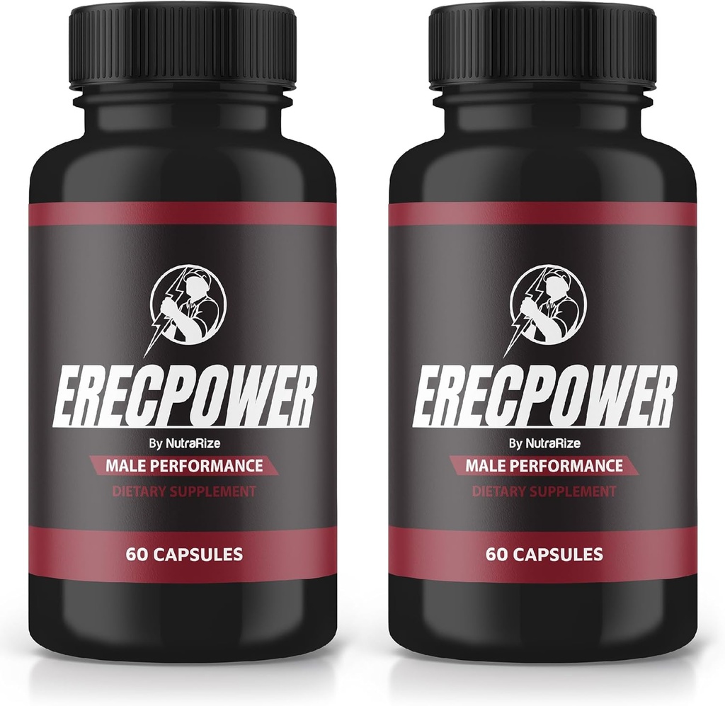 (2 Πακέτο) Κάψουλες Erecpower, χάπια Erecpower για άνδρες, συμπλήρωμα Erecpower Ανδρικής Απόδοσης, Σύνθετη διαμόρφωση για την υποστήριξη Ανδρική Ενεργό τρόπο ζωής, Erec Pastillas Power Κριτικές (120 κάψουλες)