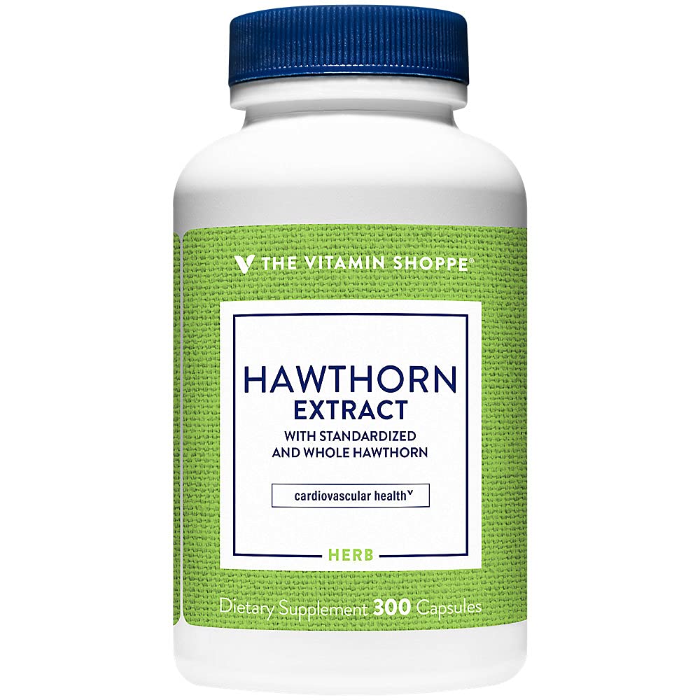 Το εκχύλισμα βιταμίνης Shoppe Hawthorn, με Standardized και Whole Hawthorn, Ισχυρό Αντιοξειδωτικό που υποστηρίζει την καρδιοαγγειακή υγεία, υποστηρίζει την κυτταρική υγεία (300 κάψουλες)