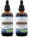 Saw Palmetto Βάμμα Αλκοόλ-ελεύθερο υγρό εκχύλισμα, Saw Palmetto (Serenoa Repens) Αποξηραμένο μούρο (2x4 FL OZ)