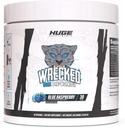 Wrecked Core - All-in-One Pre-Workout Supplement for Men & Women, Increase Energy, Focus & Pumps with L-Citrulline, Beta-Alanine, L-Tyrosine & More (30 Servings) - Blue Raspberry