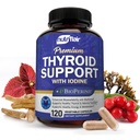 NutriFlair Thyroid Support Complex, 120 κάψουλες - με Ιώδιο, Μαύρο πιπέρι, Ashwagandha, Βιταμίνη B12 - Thyroid συμπλήρωμα για γυναίκες και άνδρες