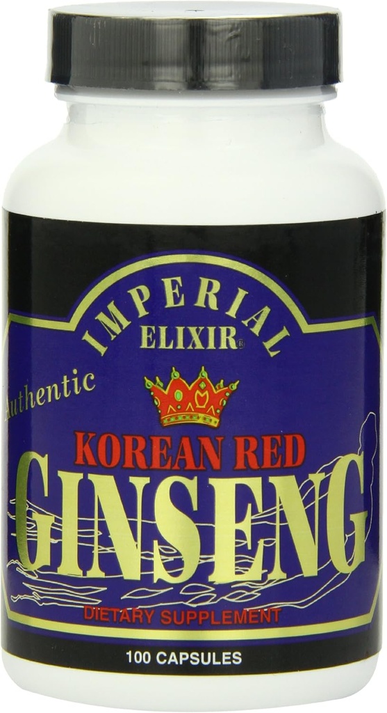 Imperial Elixir, Korean Red Ginseng, 600 mg, 100 κάψουλες