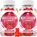 Βερβερίνες Gummies με Ceylon Cinnamon 1500mg Υψηλής Ικανότητας συμπλήρωμα βερβερίνης HCL για την υποστήριξη του ανοσοποιητικού και του μεταβολισμού, ζάχαρη χωρίς, σμέουρο άρωμα - 120 κόμης