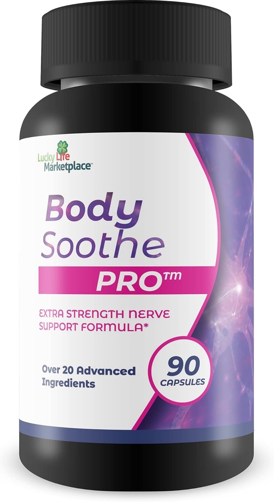 Σώμα Soothe Pro - Νευροπάθεια Nerve Formula Extra Strength - Φυσικό βοτανικό νεύρο Υποστήριξη για Νευροπάθεια, Βελτιωμένη Κυκλοφορία, & Μειωμένη Οξειδωτικό Στρες - Μπόνους Αντιοξειδωτικό Βοήθεια