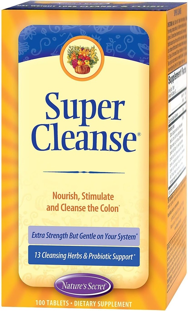 Μυστικό Super Cleanse της φύσης επιπλέον δύναμη - 100 δισκία