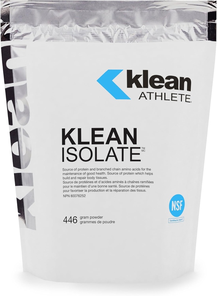 Klean Athlete Klean Isolate - Whey Protein Isolate - Καθημερινή πρωτεΐνη & Amino Acid - Πρόσληψη για την Ακεραιότητα των μυών* - NSF Certified for Sport - 20 Servings - Χωρίς γεύση