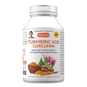 ANDREW LESSMAN Turmeric 400mg - 60 Κάψουλες - 95% Κουρκουμινοειδή ως Φωσφολιπιδικό Σύμπλεγμα για Βέλτιστα Οφέλη και Απορρόφηση, Υψηλής Ικανότητας Standardized Extract, Μικρό Εύκολο στην Κατάποση Κάψουλες