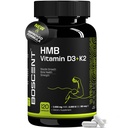 HMB και βιταμίνη D3 συμπλήρωμα 1.000 MG (180 κάψουλες) - συμπληρώματα HMB με 4.000 UI D3 & Ασβέστιο - μυϊκή ανάπτυξη, δύναμη και θεραπεία - Β-υδροξυ Β-μεθυλοβουτυρικό βουτυρικό - Μυϊκός κατασκευαστής για άνδρες